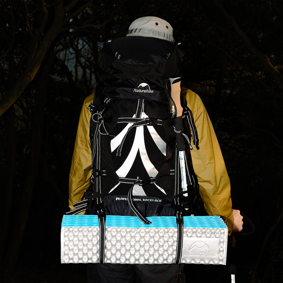 image 1 of 70L Professional Mountaineering Backpack | Blue | Mediterranean Blue