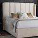image 4 of 4ft6 Double Ottoman,Velvet fabric upholstered,lift up,storage,tall winged bed frame. Gas lift up, Boutique Hotel style, tall headend board, wing back