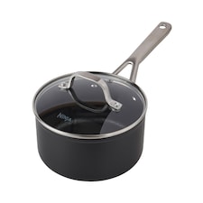Ninja ZEROSTICK Essentials 18cm Saucepan with Lid C10218UK | Black | Black | 1