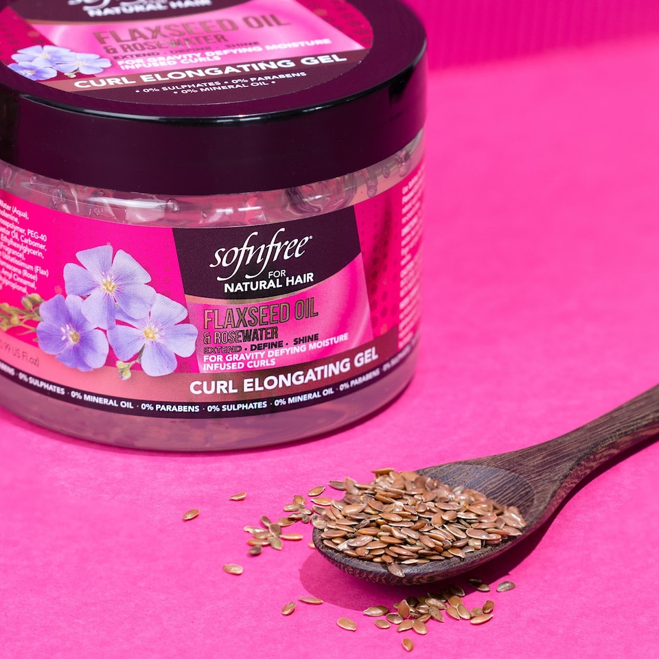 image 1 of Curl Elongating Gel with Flaxseed Oil & Rosewater