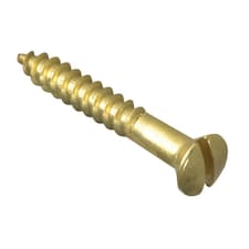 Forgefix Wood Screws, Slotted, Rah, Brass, Forgepack - Multi Colour - 1in x 6 ForgePack 20
