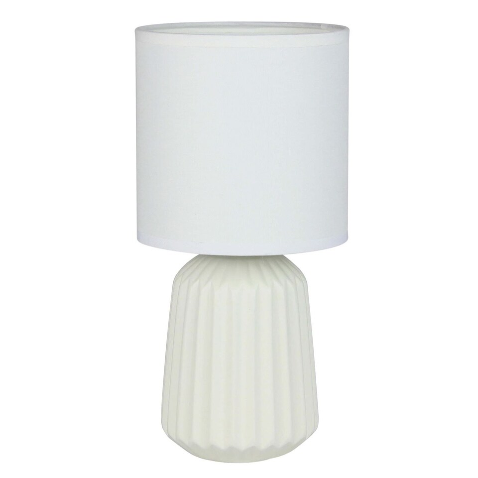 image 1 of Set of 2 Fox - White Ceramic Lamps | White | White | Medium | 2