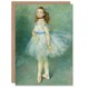 image 1 of Pierre Auguste Renoir Art Card The Dancer Portrait Painting