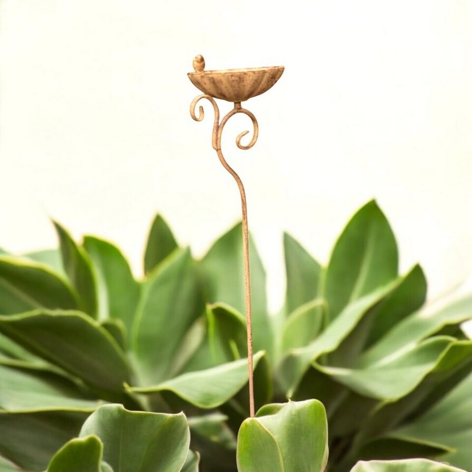 image 1 of Bird Feeder Garden Stake - L18 x W13 x H66 cm