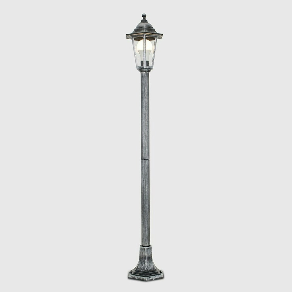 image 1 of ValueLights Mayfair Bollard Black Outdoor Bollard Light Black