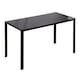 image 1 of HOMCOM Modern Rectangular 4 Seater Dining Table with Tempered Glass Top