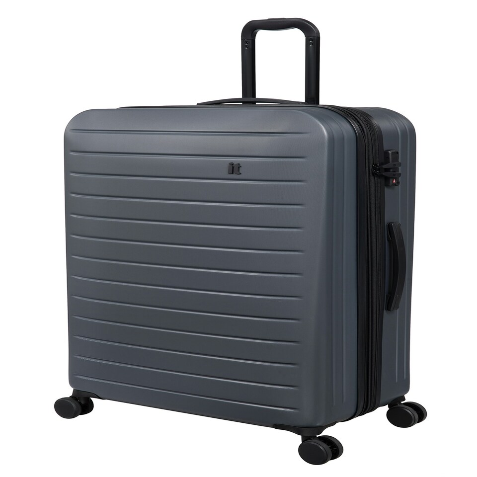 image 1 of IT Luggage Legion Asphalt Expandable Large Suitcase with TSA Lock Grey | Large