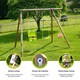 image 3 of Tiago Childrens Wooden Garden Swing Set