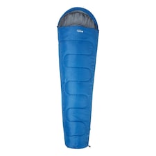 Mountain Warehouse Unisex Adult Basecamp 250 Summer Mummy Sleeping Bag - Blue - One Size