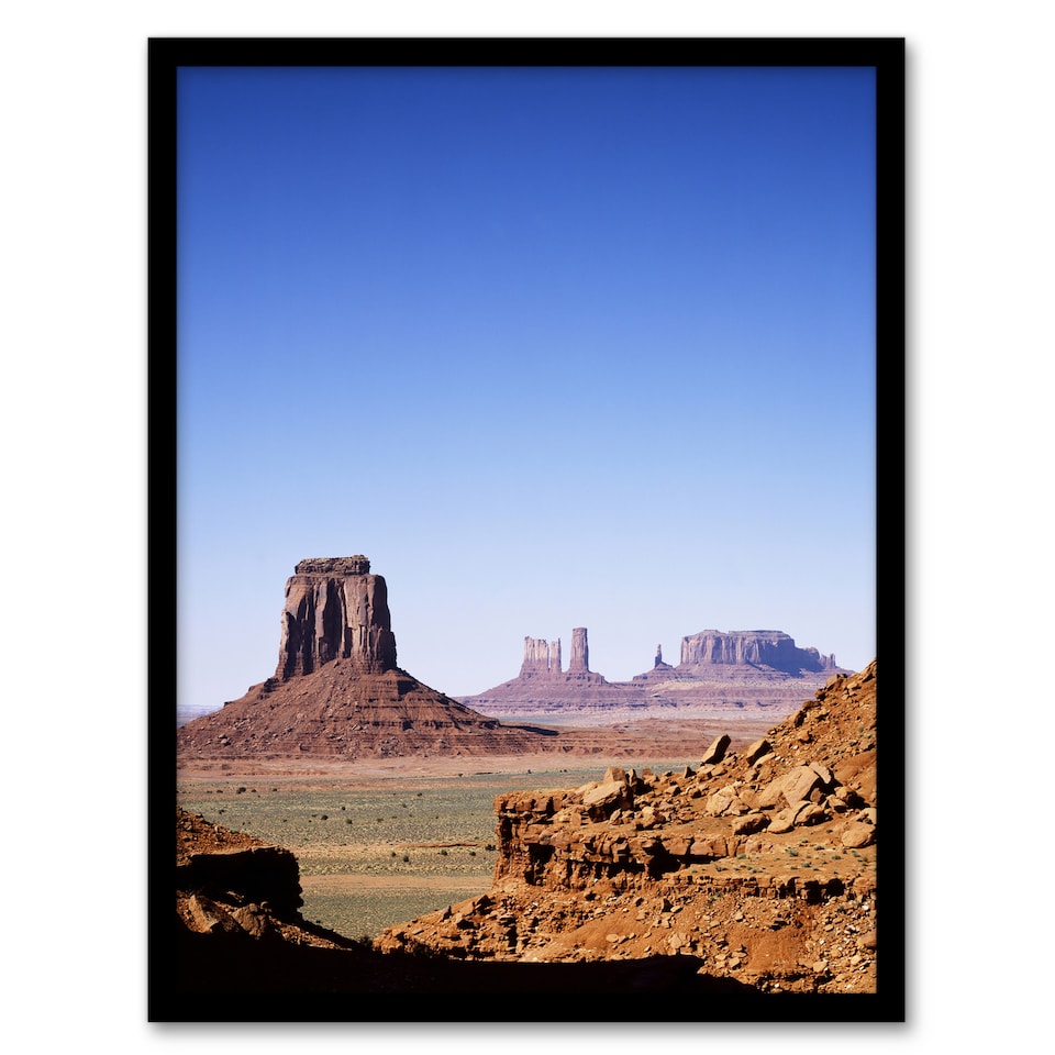 image 1 of Carol M Highsmith Monument Valley Landscape Photograph Framed Wall Art Print A3