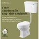 image 4 of Traditional Classic Low Level Toilet Pan, Cistern and Flush Pipe Kit