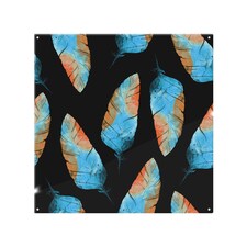 Imprints Boho Feathers Splash Back | White