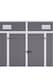 image 9 of Living and Home 6x4FT Outdoor Garden Storage Shed, Light Grey | Grey | Light Grey | 1