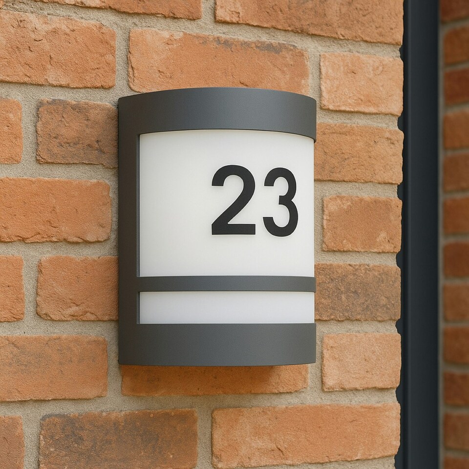 image 1 of CGC KALA Black Stainless Steel Curved Outdoor Wall Light Black