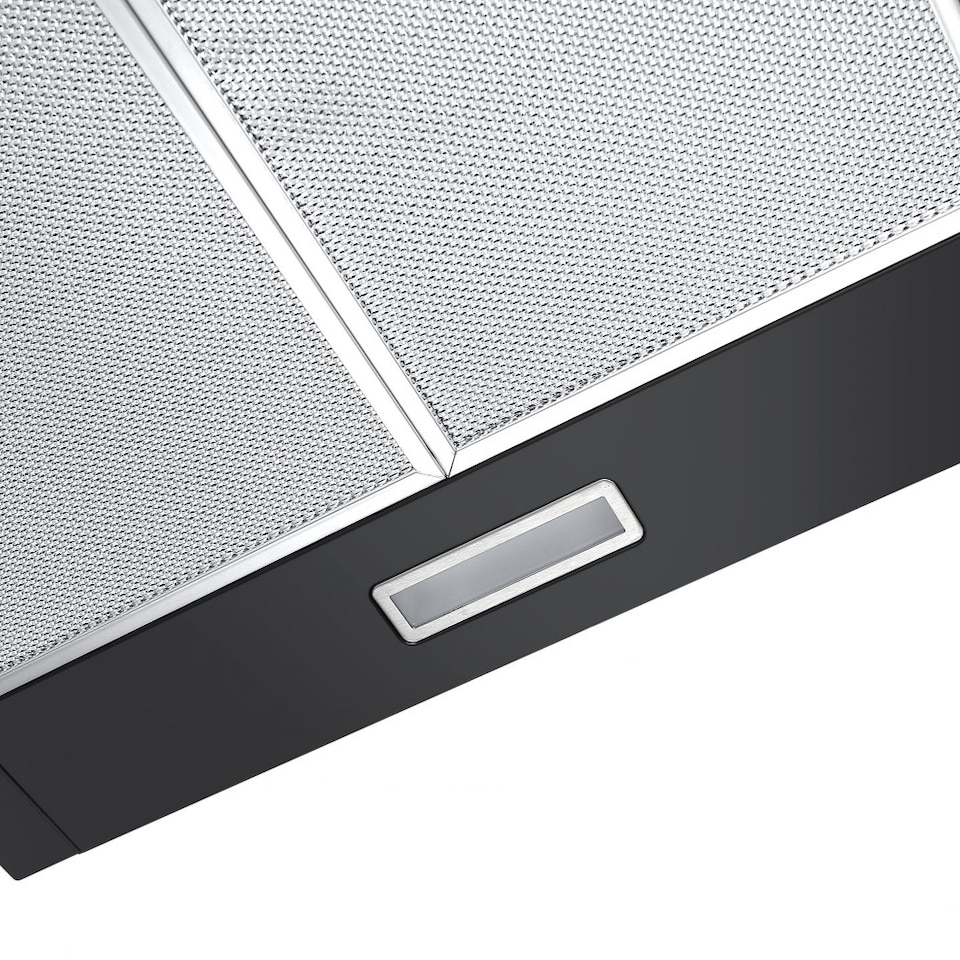 image 1 of Cookology 90cm Black Chimney Cooker Hood - Energy Rating A