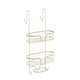 image 1 of Showerdrape Dante Beige 2 Tier Over Door Hook Door Shower Caddy | Cream | Beige | 1