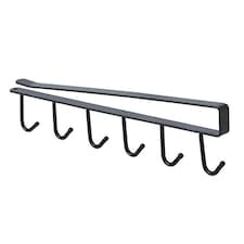 Living and Home Multifunctional Cabinet Storage Hook, Black