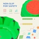 image 5 of Outsunny Eight-Piece Kids Stepping Stones w/ Non-Slip Surface & Bottom, for Kids
