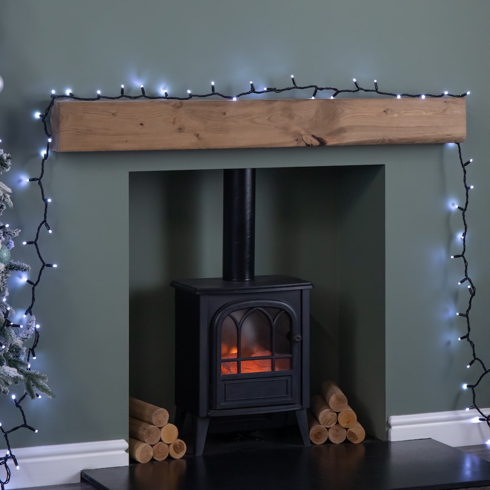 image 1 of 24m Set of 300 Connectable String Lights with White LEDs