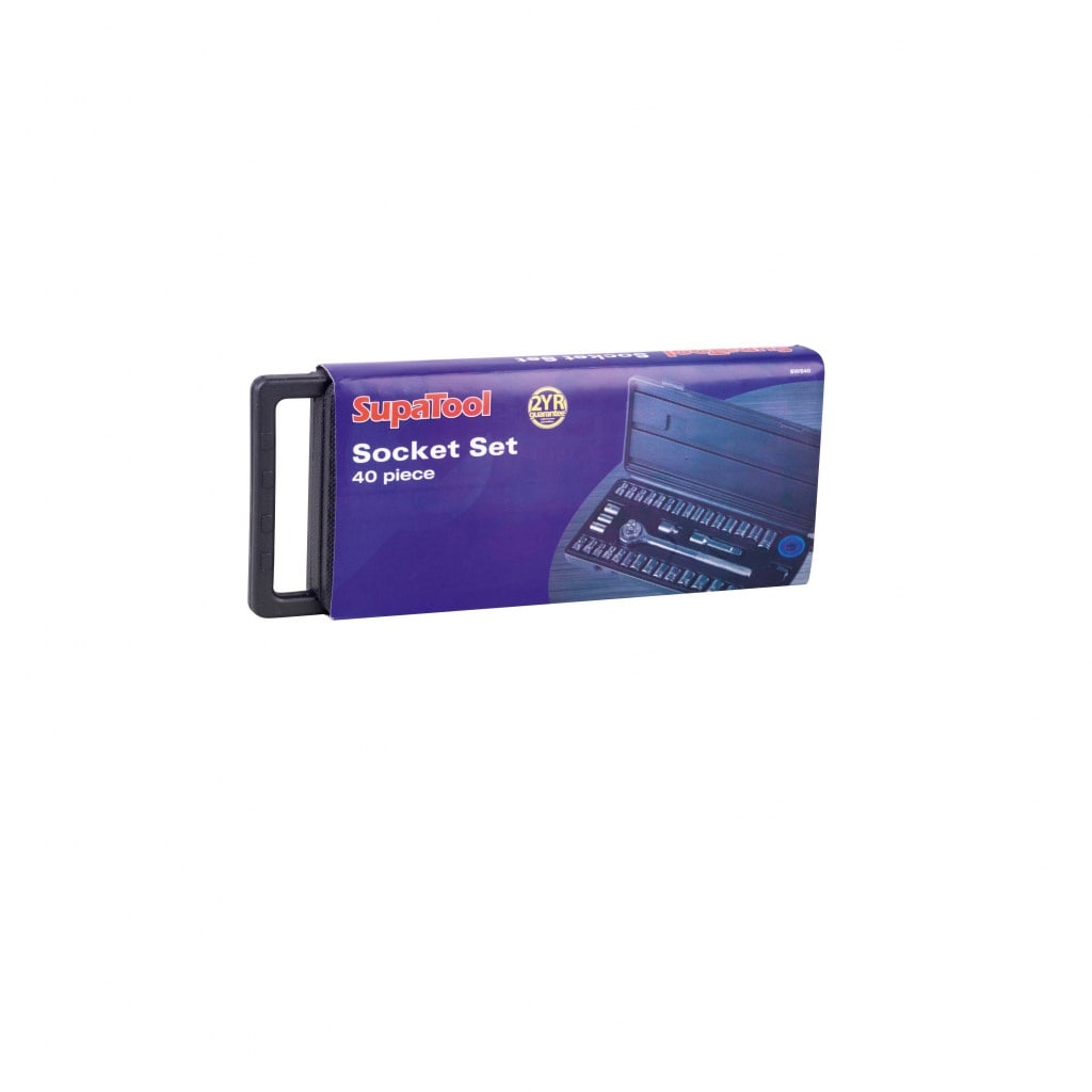 SupaTool Socket Set (40 Pieces) Blue Blue One Size 1