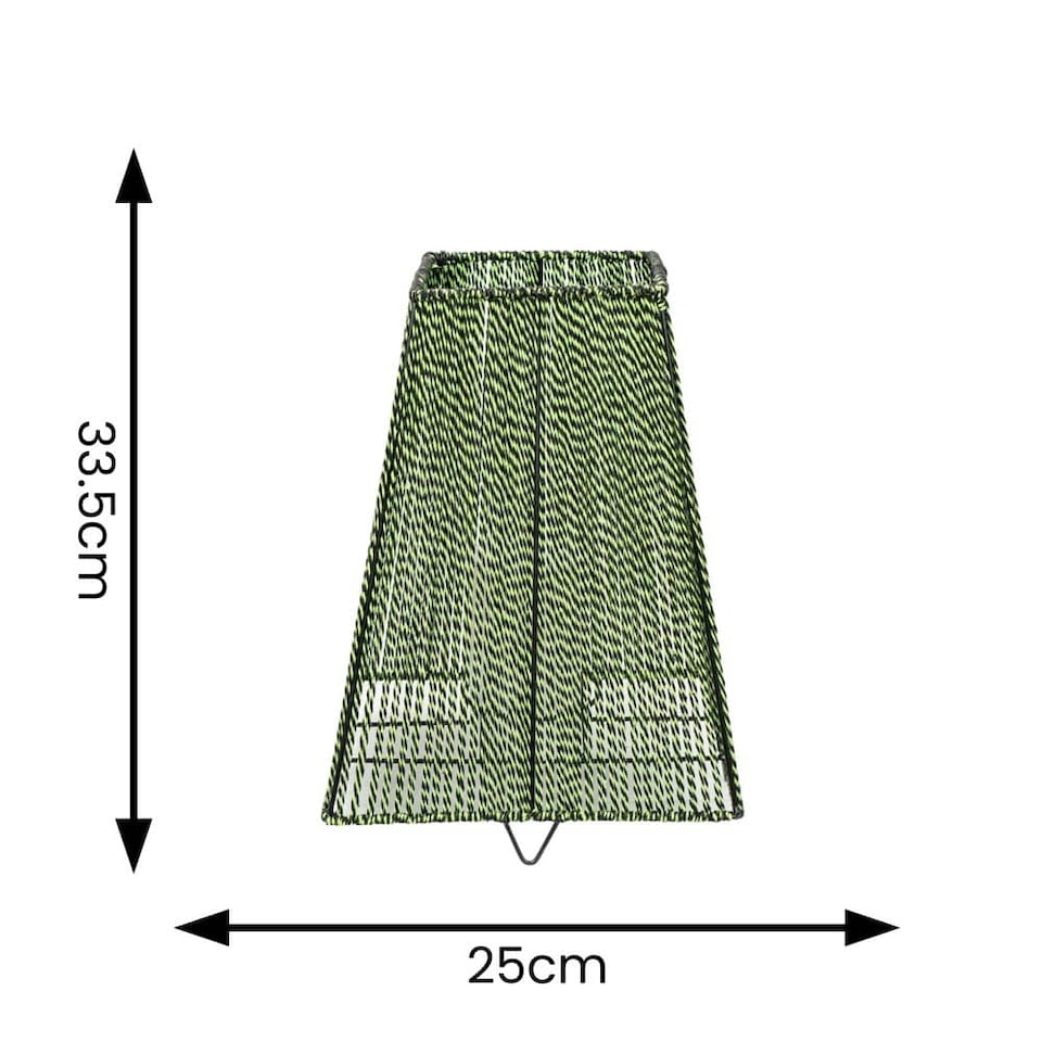 image 1 of ValueLights Battery Operated Outdoor Green Rope Candle Lantern Garden Light