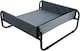 image 7 of Actiaspet Elevated Dog Bed Steel Frame Raised Pet Cot Black or Grey (Grey, Medium)
