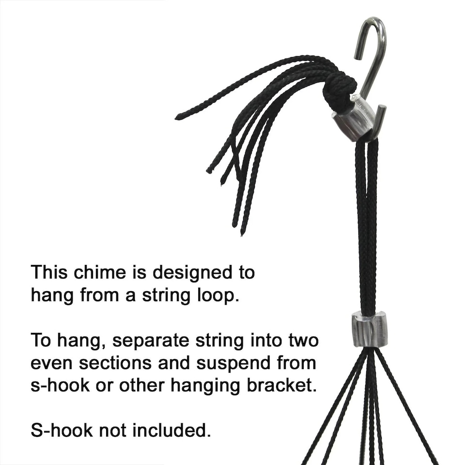 image 1 of Woodstock Windchimes Bells of Paradise - Medium Black
