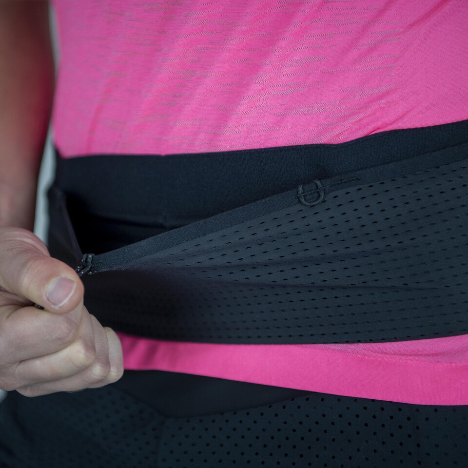 image 1 of Decathlon HYDRATION FLASK-CARRYING RUNNING BELT - BLACK