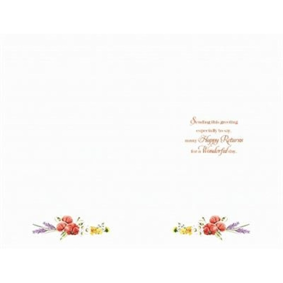 image 1 of With Love On Your Birthday Wild Flowers Card
