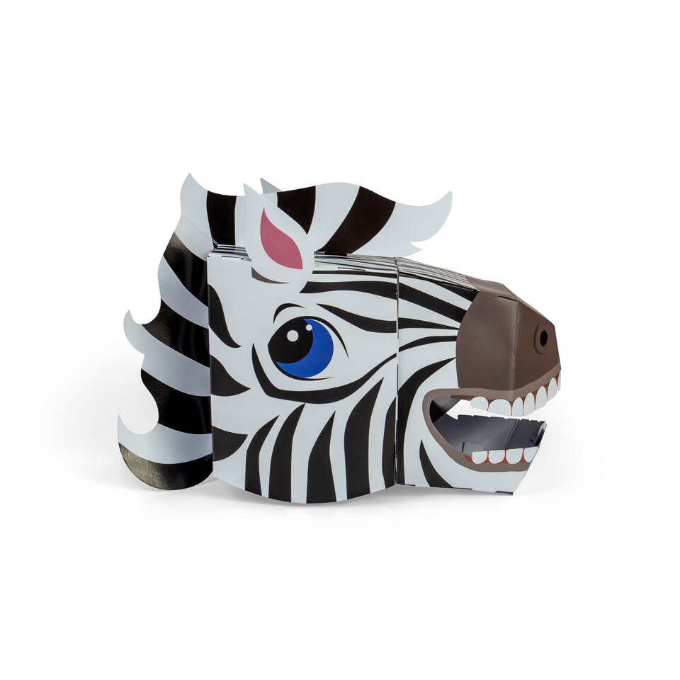 image 1 of Zebra 3D Mask Card Craft