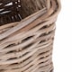 image 4 of Square Kubu Grey Rattan Storage Basket | Grey | Grey | One Size