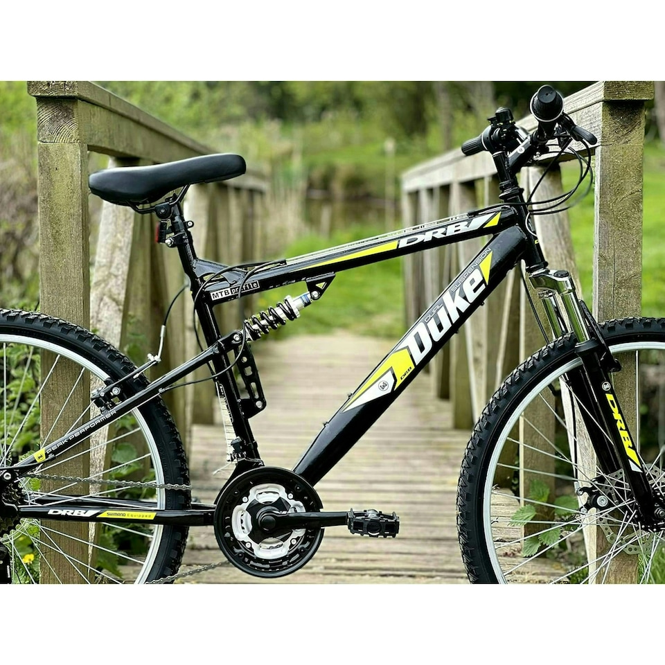 image 1 of Dallingridge Duke DS Full Suspension Mountain Bike, 26" Wheel - Black/Yellow