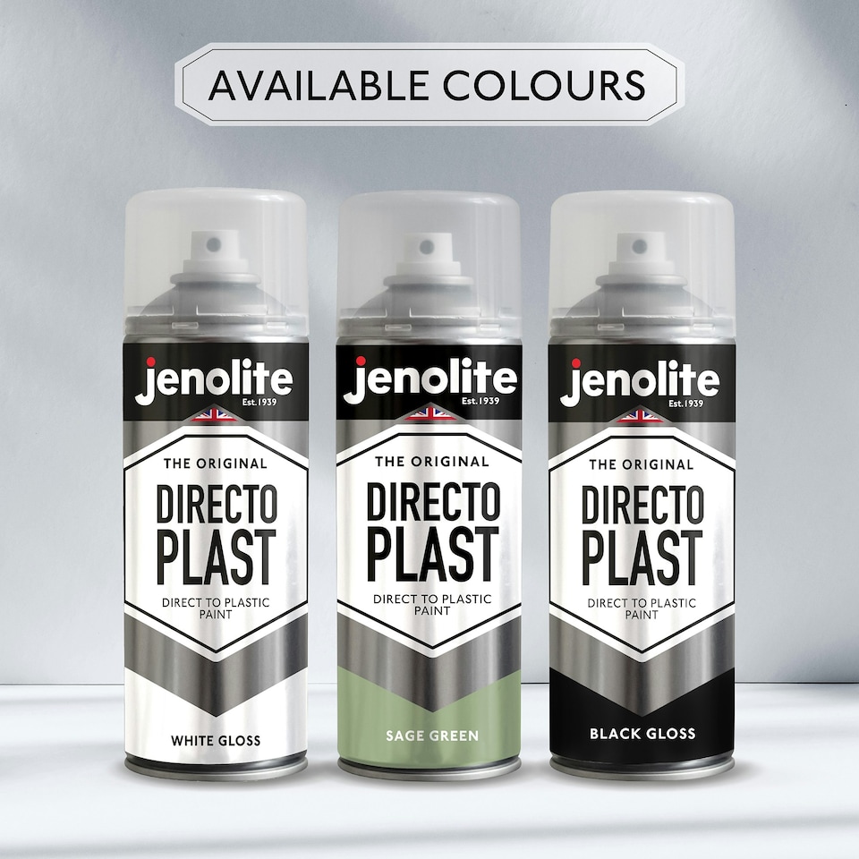 image 1 of Jenolite Directoplast Multi-Surface Paint - Slate Grey Gloss - 400ml Spray Can - 2-Pack