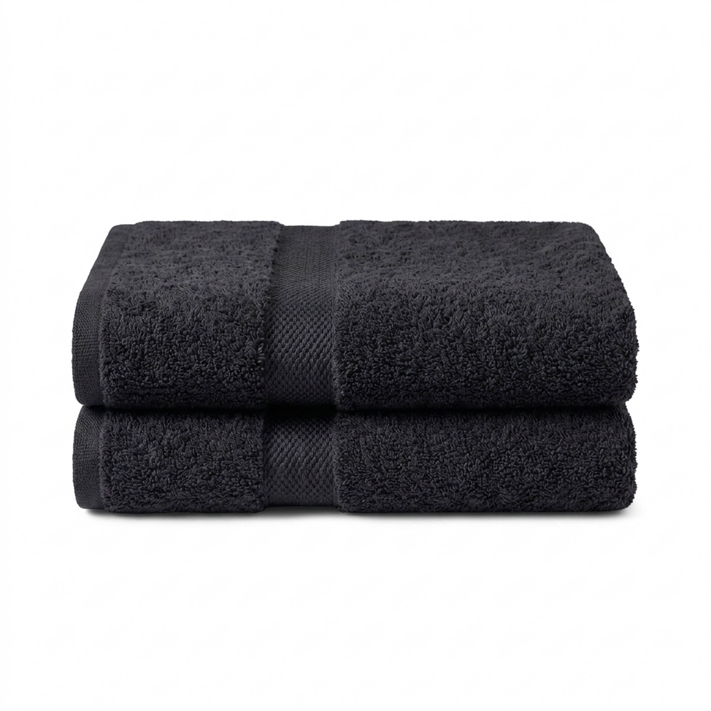 Vision V475 - 2 Pack 100% Cotton Bath Sheet in Black