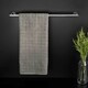 image 2 of Cosmic Wall Mounted Towel Rail Bar Design & Lightweight Silver for Bathroom