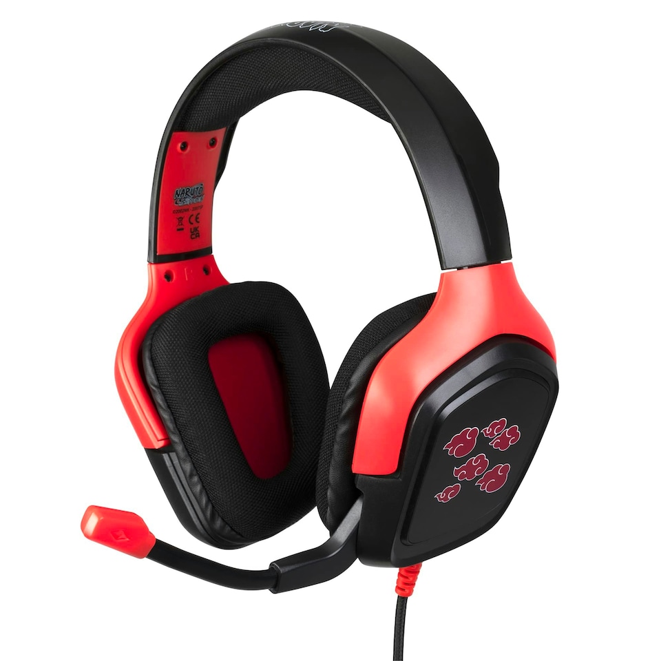 image 1 of Konix Naruto Akatsuki Gaming Headset (Black/Red) /Headset - Konix - 111658 N/A