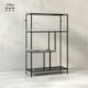 image 7 of HOMCOM Industrial Bookshelf Bookcase w/ Open Shelves for Study | Grey