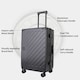image 3 of Zipperless Suitcase Set, PC Hard Shell, Small & Large, TSA Lock
