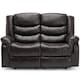 image 3 of Seattle 2 Seater Electric High Back Bonded Leather Recliner Sofa (Brown)
