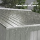 image 6 of Outsunny 9 x 6FT Galvanised Garden Storage Shed with Sliding Door, Silver