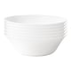 image 1 of Bormioli Rocco White Moon Glass Serving Bowls - 27cm - Pack of 6 | White | White