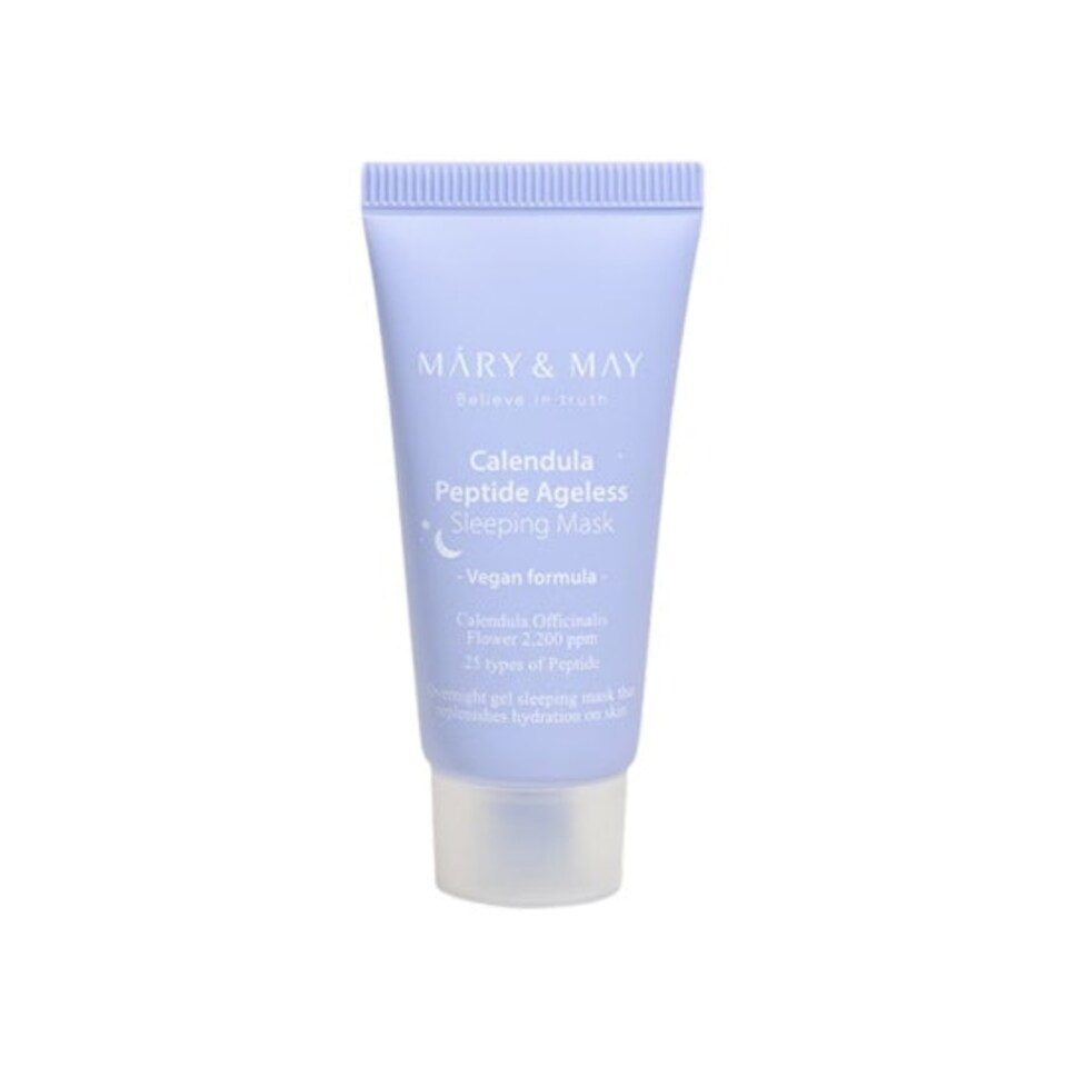 image 1 of MARY & MAY Calendula Peptide Ageless Sleeping Mask 30g (Travel Size)
