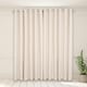 image 2 of OHS Woven Textured Blackout Eyelet Curtains, 46x54" - Cream