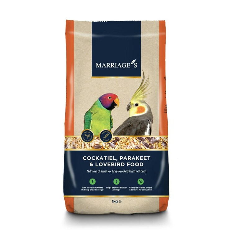 Marriage's Cockatiel, Parakeet & Lovebird 1Kg