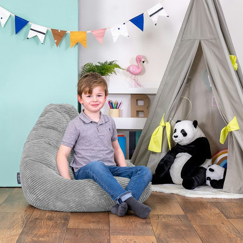 image 1 of icon Kids Dalton Corduroy Light Grey Grey