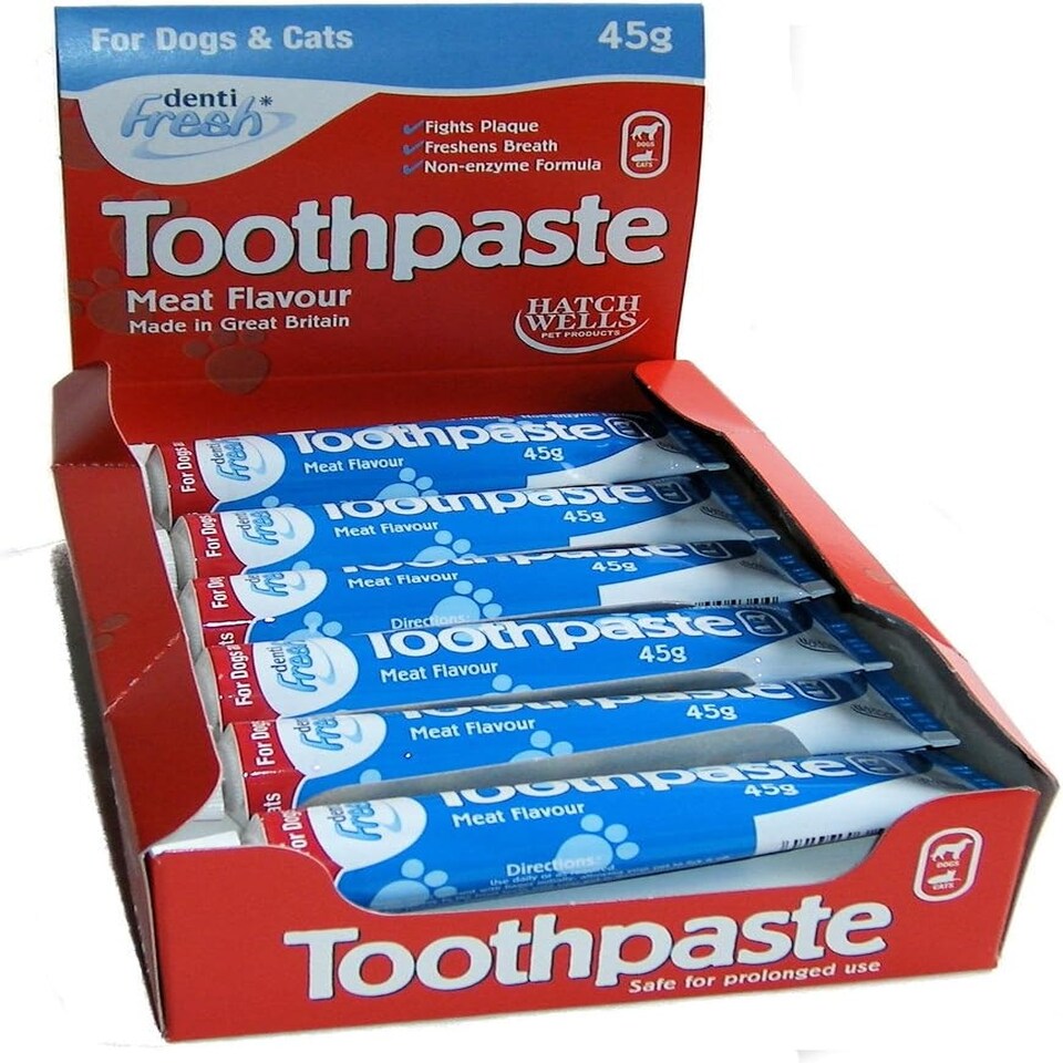 Hatchwells Dog & Cat Meat Flavour Toothpaste 45g 45g - Bulk Deal of 12x