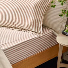 Yard Hebden Striped 100% Cotton Fitted Sheet