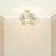 image 3 of ValueLights Elise Silver Acrylic Jewel Two Tier Ceiling Pendant Light