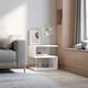 image 7 of HOMCOM Coffee End Table Side TV Sofa Stand Living Room Office Furniture White Black