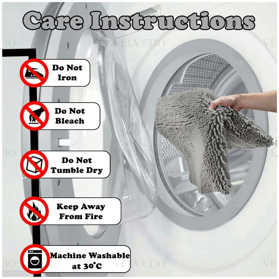 image 1 of VELVETIO Loop Bath Set Anti Slip Water Absorbent Soft Bathroom Rugs Grey | Charcoal